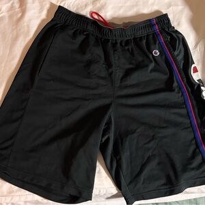 Champion Black and Red Athletic Shorts for Men